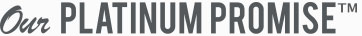 Our platinum promise logo | Raby Home Solutions