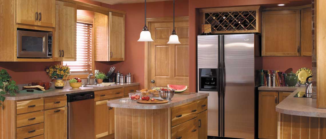 Bridgeport door style in Cherry | Raby Home Solutions