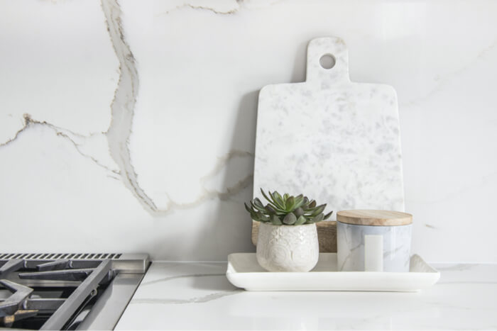 white quartz countertop | Raby Home Solutions