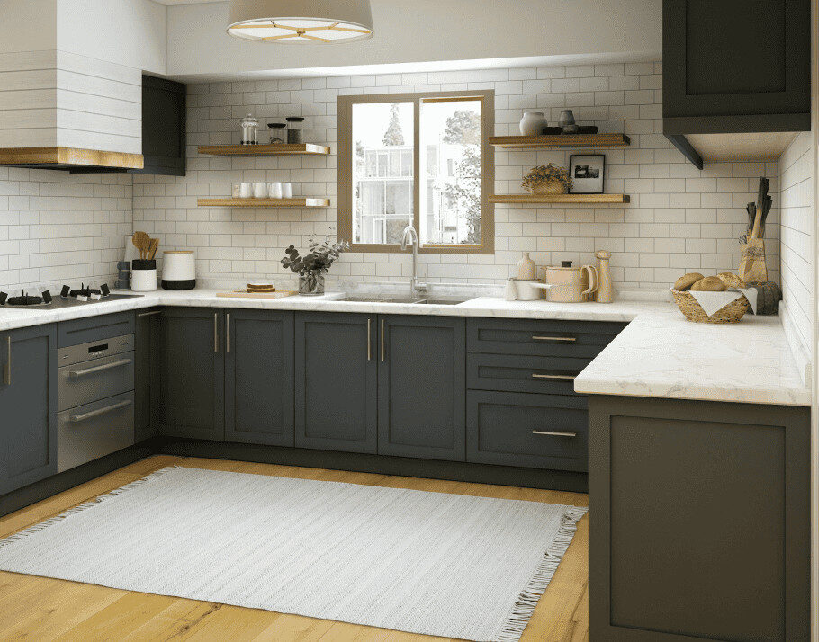 Kitchen cabinets at Raby Home