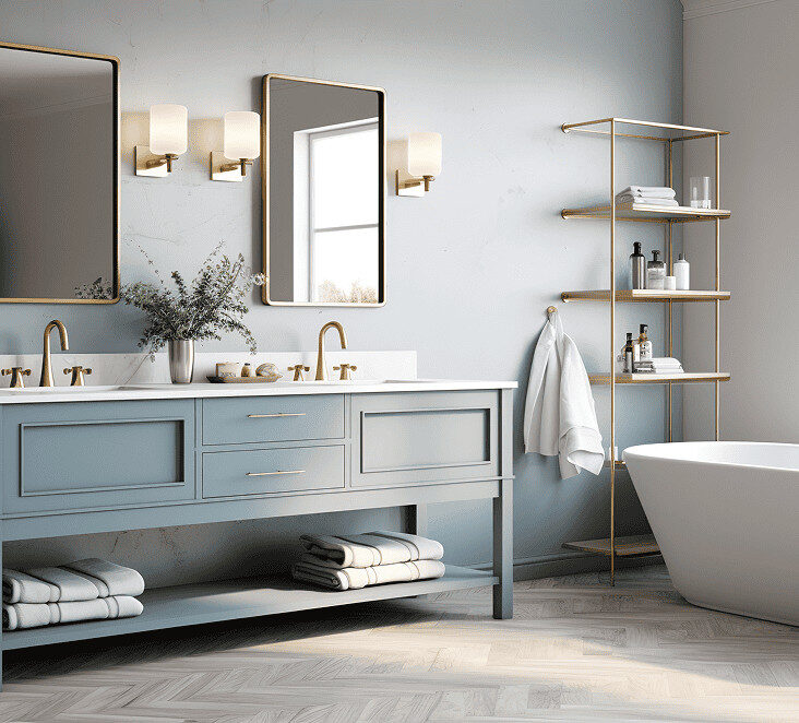 Bathroom cabinets at Raby Home Solutions