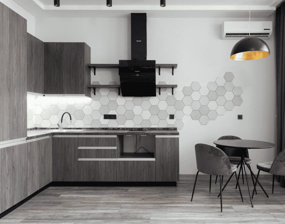 Kitchen cabinets at Raby Home