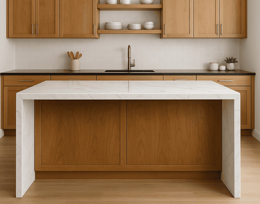 Quartz countertops at Raby Home