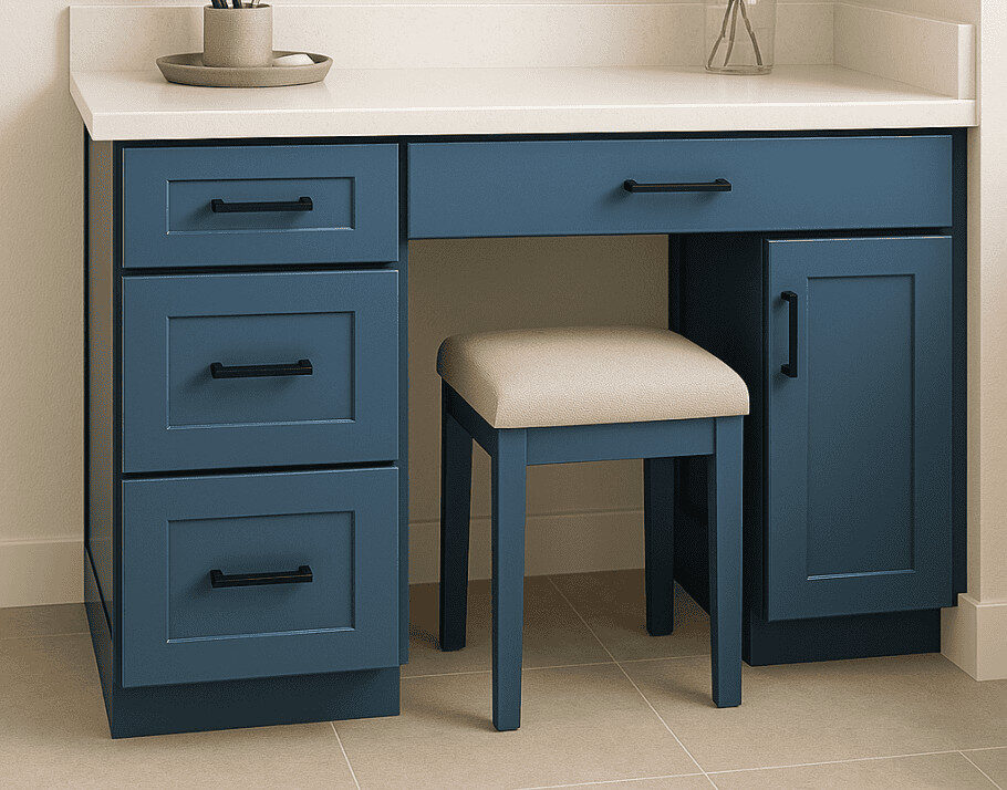 Bathroom cabinets at Raby Home