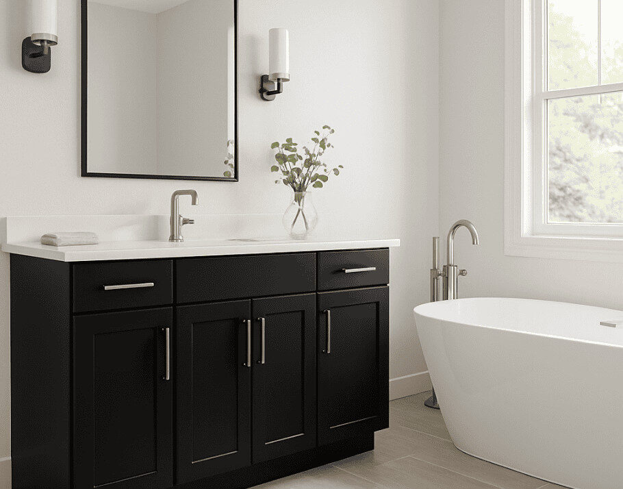 Bathroom cabinets at Raby Home