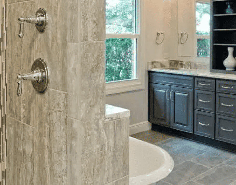 Bathroom cabinets at Raby Home