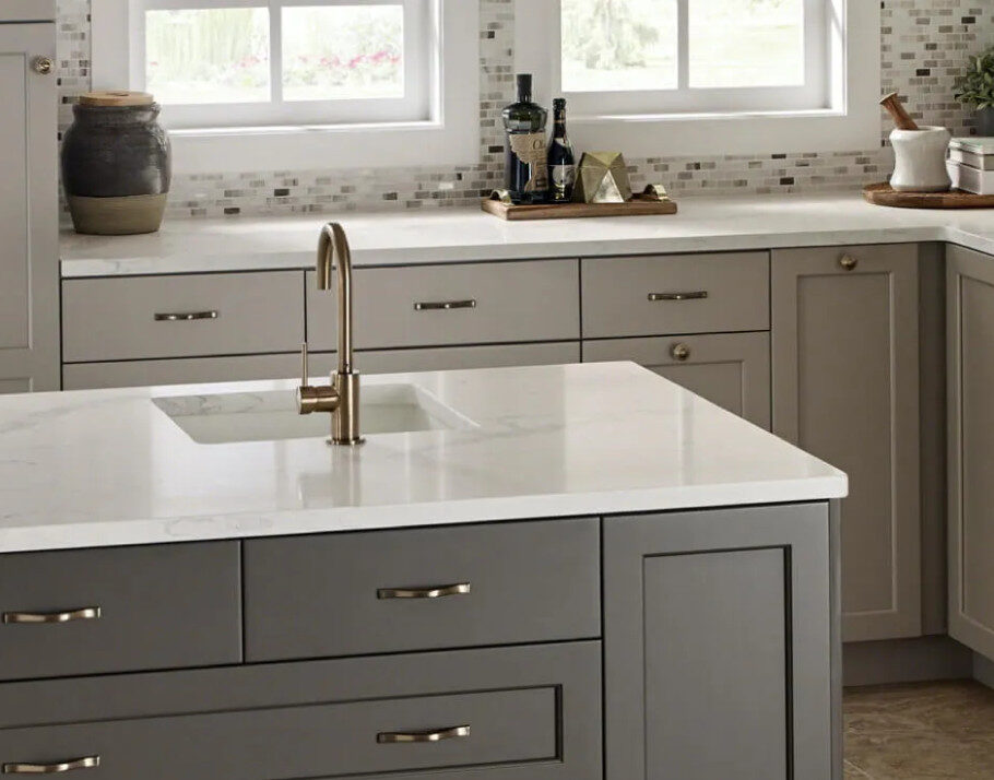 Quartz countertop at Raby Home