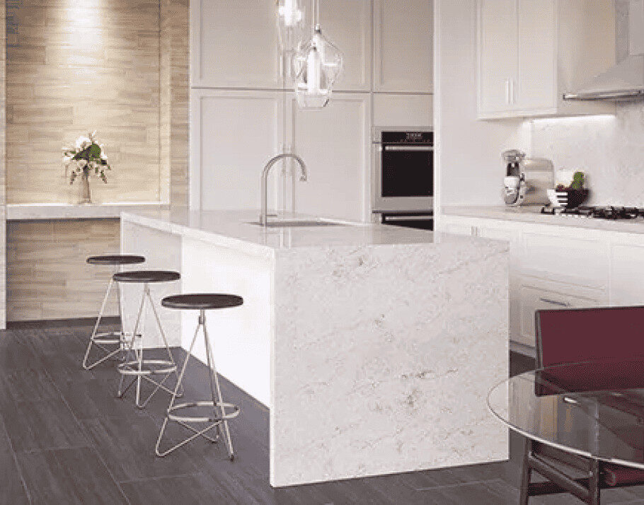 Quartz countertop at Raby Home