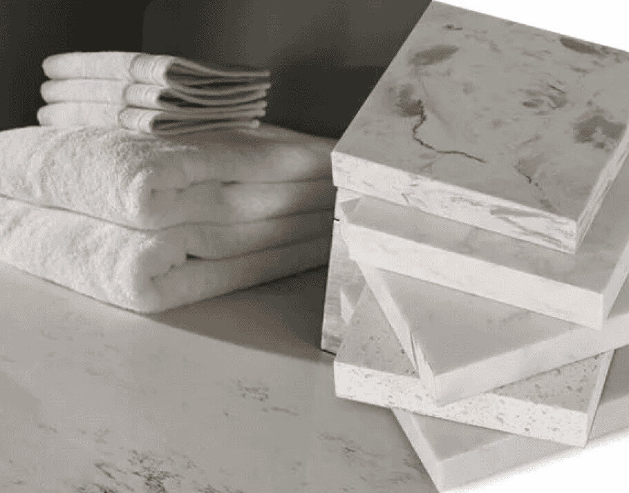 Quartz countertop at Raby Home