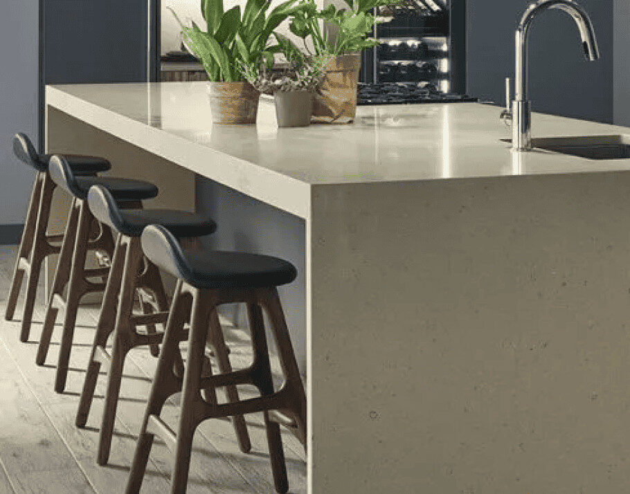 Quartz countertop at Raby Home