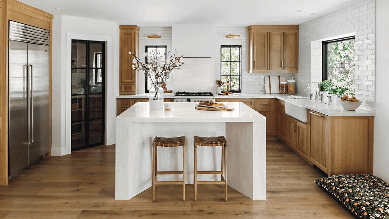 Cambria countertops in modern kitchen